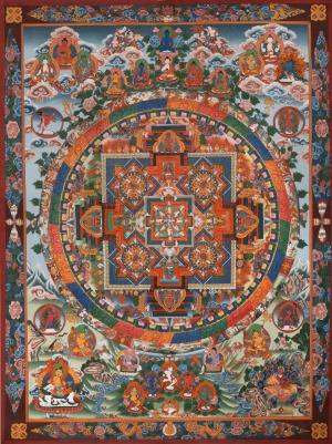 Vintage Big Mandala with beautiful color combination in superb condition